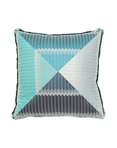 MISSONI HOME Pillow or pillow case WELLS
 Pastel blue 100% Polyester