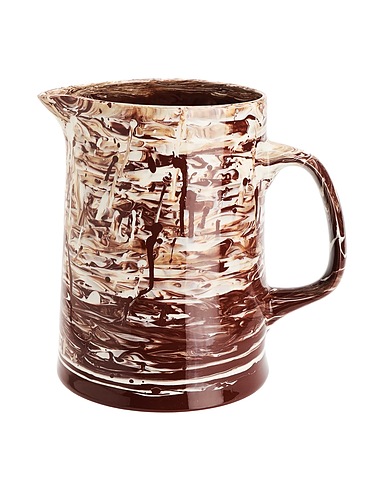 HAY Mug or small cup MARBLED JUG / BROWN
 Brown Porcelain