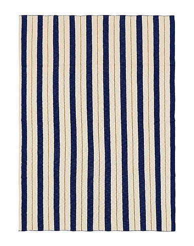 FERM LIVING Teppich Blau 100% Baumwolle