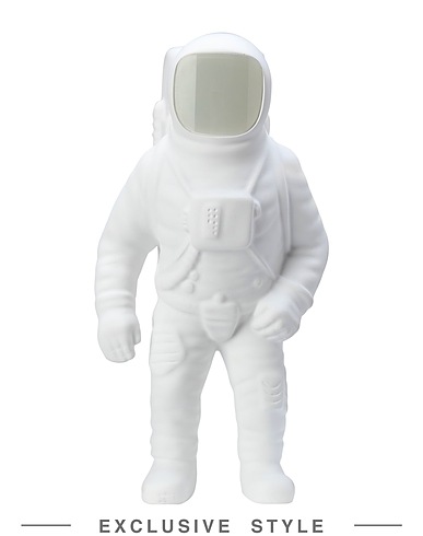 DIESEL LIVING with SELETTI Table lamp GLOWING STARMAN White Resin