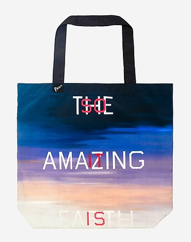 PARLEY x YOOX Art object Ed-Ruscha
 Black 100% Recycled polyester