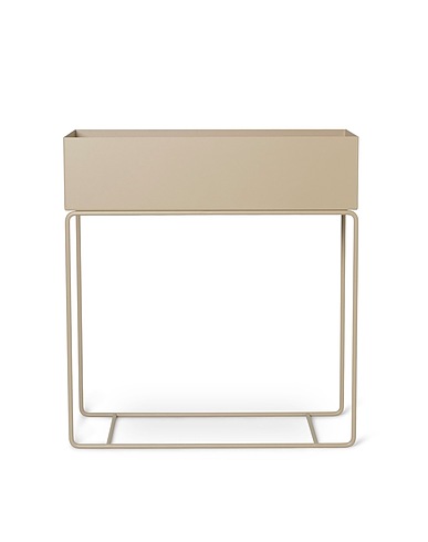 FERM LIVING Γλάστρα και ζαρντινιέρα PLANT BOX
 Μπεζ Μέταλλο, Σμάλτο