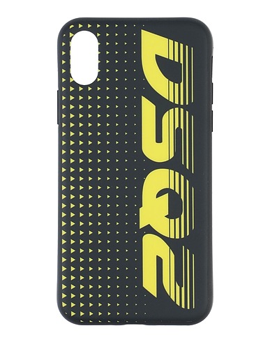 DSQUARED2 Phone covers e sleeves Nero 50% Policarbonato, 50% Poliuretano, Zinco