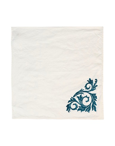 STAMPERIA BERTOZZI Table Textiles Deep jade 100% Linen