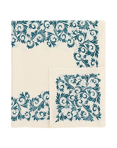 STAMPERIA BERTOZZI Table Textiles Deep jade 100% Linen