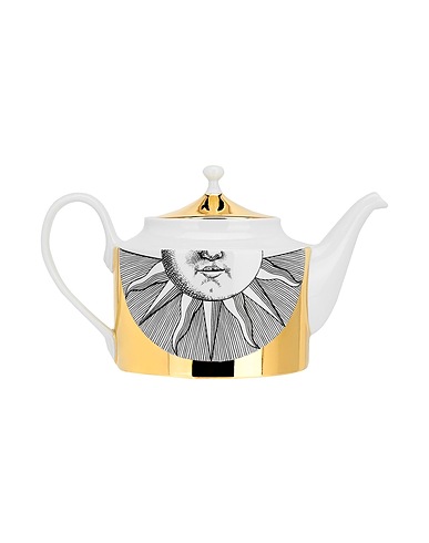 FORNASETTI Cafetière ou théière Soli
 Or 100% Porcelaine