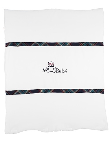 LE BEBÉ Baby blanket White 80% Cotton, 20% Elastane