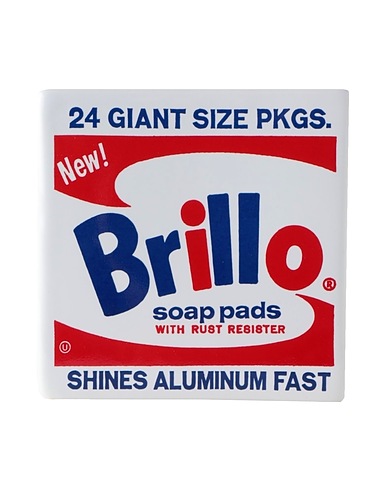 LIGNE BLANCHE Art object Brillo Box, Perfumed candle: grapefruit, white pepper, narcissus
 (-) Porcelain
