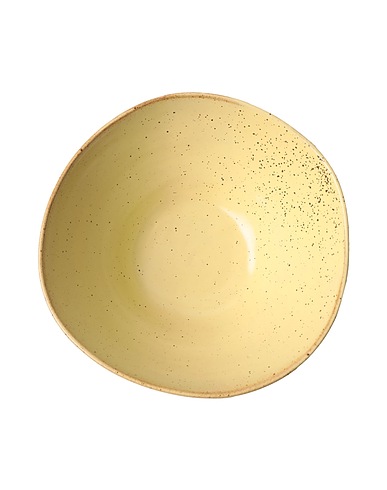 FERM LIVING Teller FLOW BOWL - MEDIUM
 Hellgelb Porzellan