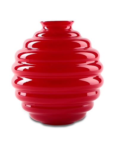 VENINI Vase Deco
 Red Glass