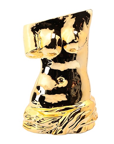 SELETTI Vase Milo
 Gold 100% Ceramic