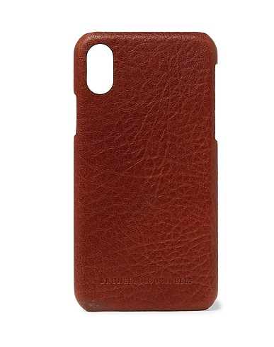 BRUNELLO CUCINELLI Tech gadget  Brown Soft Leather