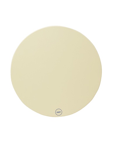 HAY Table accessory Chopping Board Round L Pastel yellow Polyethylene