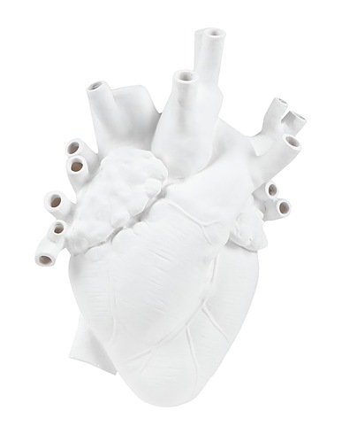 SELETTI Vase LOVE IN BLOOM HUGE
 White Resin