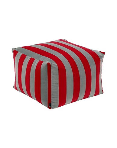 HAY Poltrona e Pouf POUF SOFT STRIPE
 Fucsia Cotone, Polistirene Espanso
