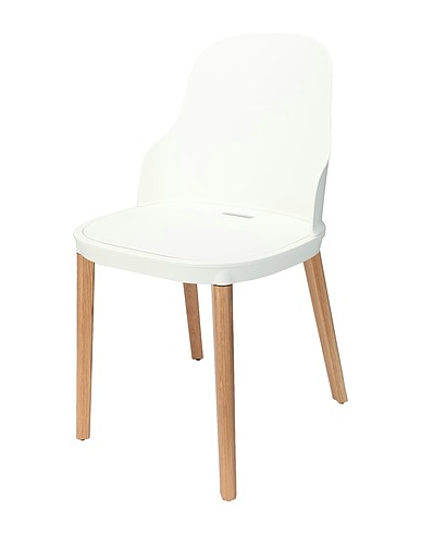NORMANN COPENHAGEN Chair or bench ALLEZ CHAIR OAK - FLATPACKED
 White Polypropylene, Polyamide
