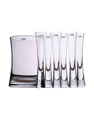 LSA Bar & Wein MOYA SERVING SET BLUSH
 Rosa 100% Glas