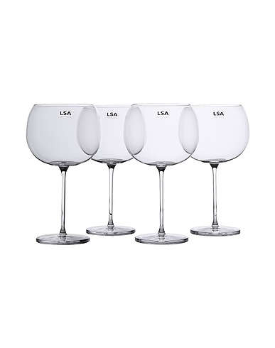 LSA Glass or pitcher BOROUGH BALLOON GLASS 680ML CLEAR SET OF 4
 Transparent 100% Glass
