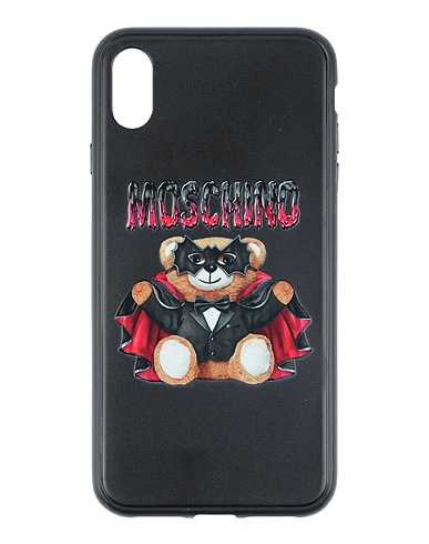 MOSCHINO Tech gadget  Black Textile fibres, Plastic