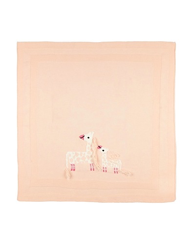 STELLA McCARTNEY KIDS Baby blanket Blush 95% Cotton, 5% Wool
