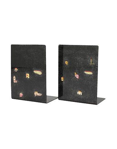FORNASETTI Small object for Home Black Metal