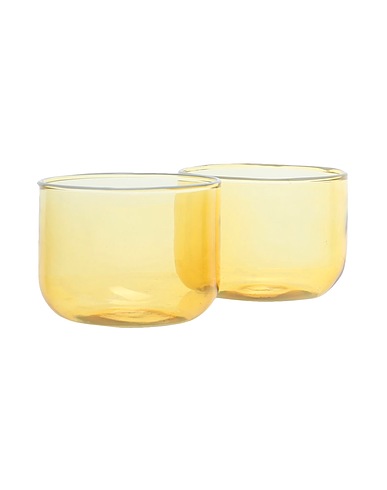 HAY Verre ou carafe Tint Glass Set of 2 Jaune clair Verre borosilicate