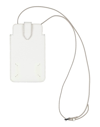 MAISON MARGIELA Phone covers e sleeves Avorio 100% Pelle di bovino
