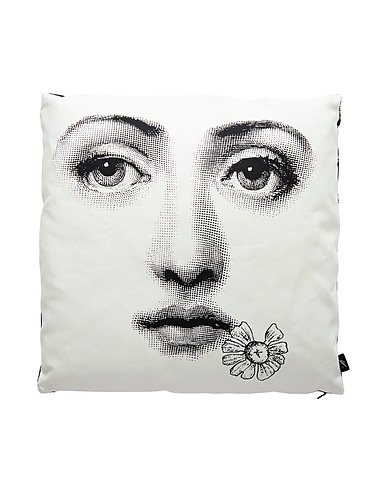 FORNASETTI Pillow or pillow case TEMA E VARIAZIONI N° 288
 White 40% Cotton, 40% Linen, 20% Polyester