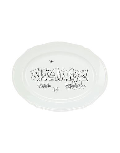 RICHARD GINORI 트레이 & 서빙 접시 OFF WHITE x GINORI OVAL TRAY 
 화이트 세라믹