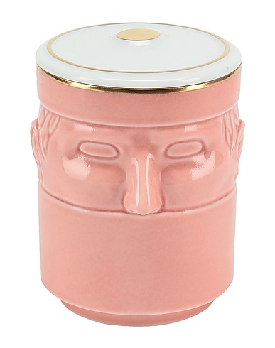 RICHARD GINORI 양초 LCDC CANDLE WITH LID "THE COMPANION" 
 핑크 세라믹, 내추럴 왁스