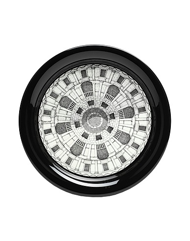 FORNASETTI Tray or serving plate TRAY DIAM.40 CORTILE N.1 
 White 100% Porcelain