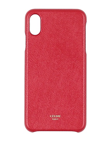 CELINE Tech gadget  Red 100% Lambskin
