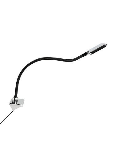FLOS Φωτιστικό τοίχου MINIKELVIN FLEX W EU Ασημί Ατσάλι, Μεθακρυλάτη
