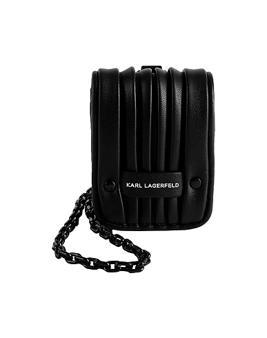 KARL LAGERFELD Earphones and headphones K/KUSHION EARPODS CASE
 Black 100% Polyurethane