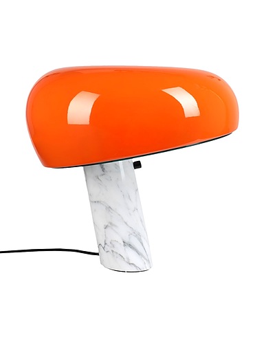 FLOS Table lamp SNOOPY Orange Marble, Metal