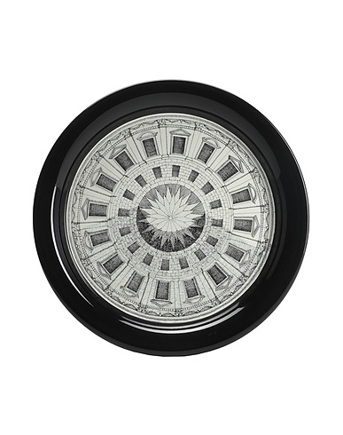 FORNASETTI Tray or serving plate CORTILE NR 2  White Iron