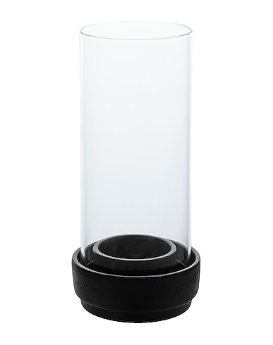 STELTON Candelabrum STELTON HURRICANE H 24.5 CM
 Black Ceramic, Glass
