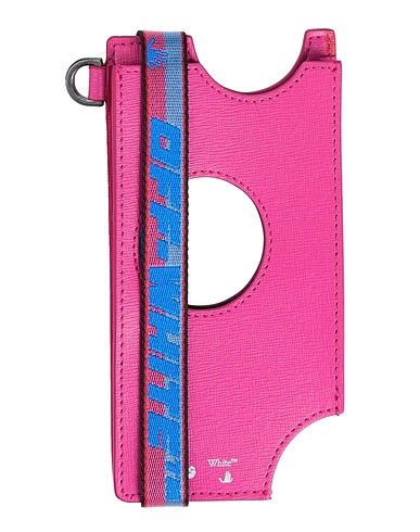 OFF-WHITE™ Tech gadget  Fuchsia Leather