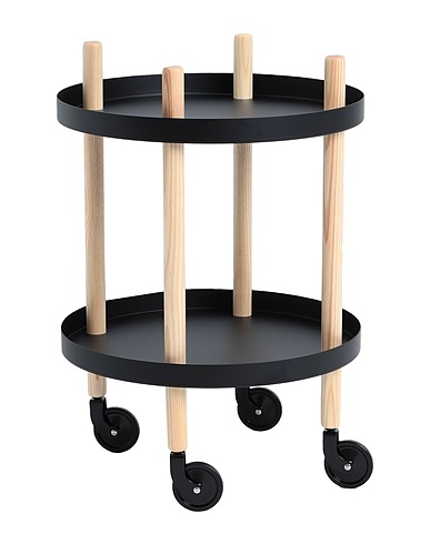 NORMANN COPENHAGEN Άλλο έπιπλο BLOCK TABLE
 Μαύρο Ατσάλι, Ξύλο φράξου