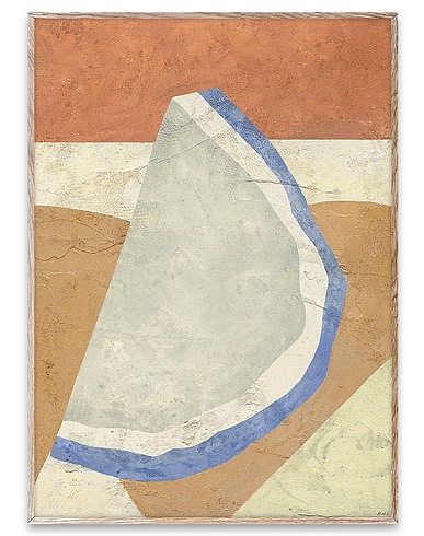 PAPER COLLECTIVE Painting or print CALMA 01 - 30X40 Light grey 100% Paper