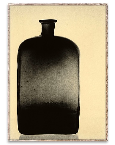 PAPER COLLECTIVE Painting or print THE BOTTLE - 30X40 Black 100% Paper