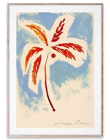 PAPER COLLECTIVE Painting or print STORMY PALM - 30X40 Beige 100% Paper