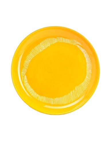 SERAX Πιάτα PLATE FEAST SMALL - SET OF 2  
 Κίτρινο 100% Ψαμμάργιλος