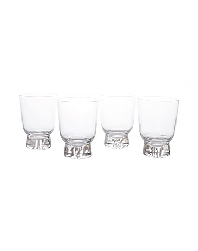 SERAX Verre ou carafe GLASS FEAST 25 CL  SANDBLASTED - SET OF 4 
 Transparent 100% Verre