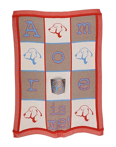 AMORE IS ME! Baby blanket Beige 96% Viscose, 4% Elastane