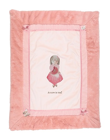 AMORE IS ME! Baby blanket Pink 50% Polyester, 50% Polyamide