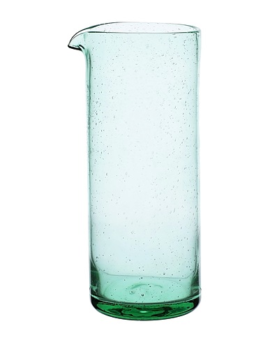 FERM LIVING Verre ou carafe OLI JUG - RECYCLED CLEAR
 Vert 100% Verre recyclé