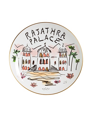 RICHARD GINORI Decorative plates LUCHINO - RAJATHRA PALACE White 100% Porcelain