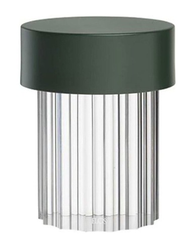 FLOS Lampe de table Flos Last Order Fluted table lamp Vert foncé Cristal