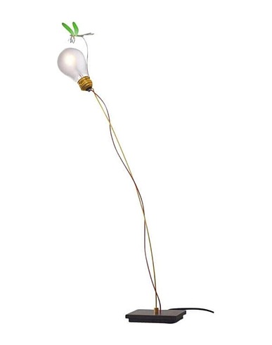 INGO MAURER Επιτραπέζιο φωτιστικό Ingo Maurer I Ricchi Poveri Bzzz table lamp with dragonfly Πράσινο Μπρούντζος